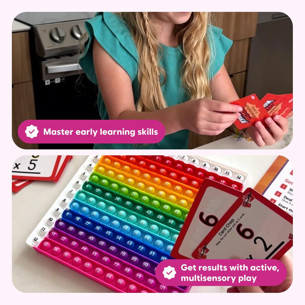 The Fidget Game Number Ninja, Multiplication & Division Game for Grades 2–4