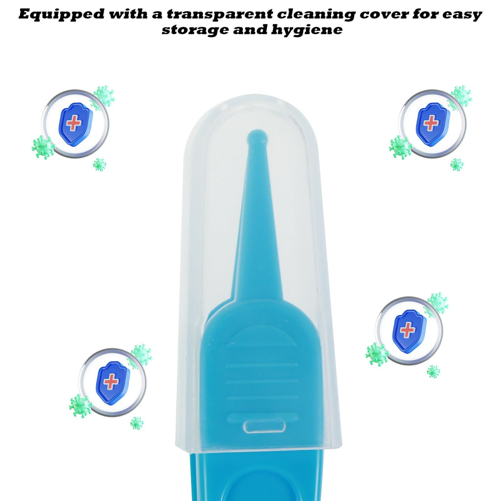 5 Pcs Nose Cleaning Tweezers, 5 Colors Baby Booger Picker with Round Head Effective Nose Picker Baby Ear Noses Navel Cleaner Clip for Babys Care