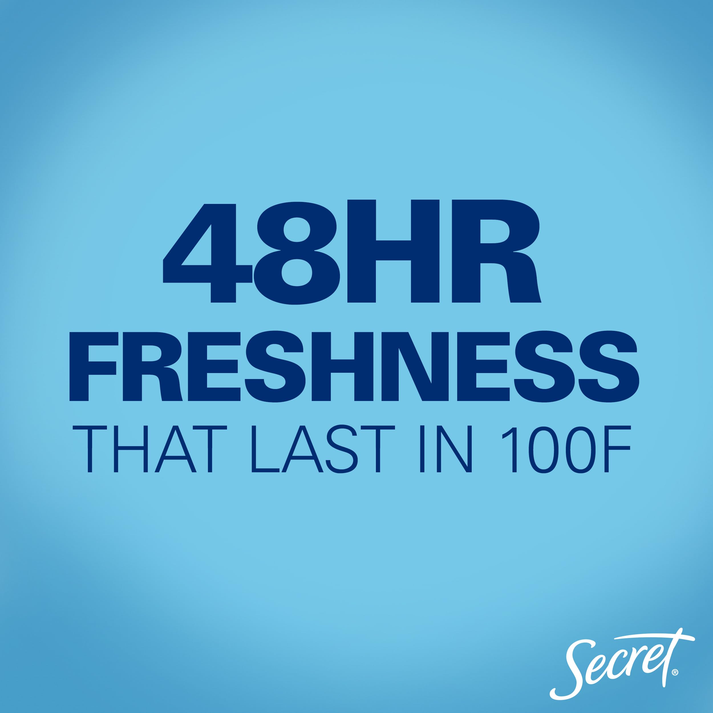 Secret Aluminum Free Deodorant for Women, 48hr Odor Protection, Free of Parabens Dyes Talc & Baking Soda, PH Balancing Minerals, Clear Solid, Clear Ocean Scent, 2.4 oz