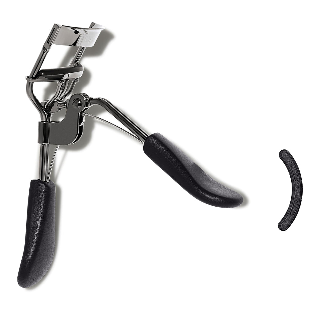 e.l.f. Pro Eyelash Curler, Stainless Steel Lash Curler, Long-Lasting Natural Curl, Ergonomic Design, Includes Replacement Pad, Fits All Eye Shapes
