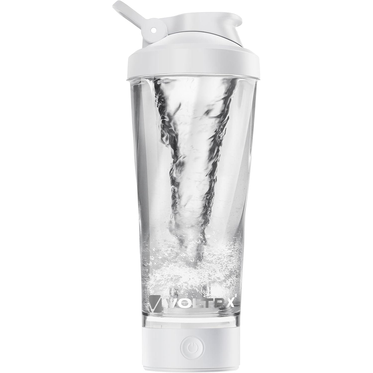 Buy now VOLTRX Premium Electric Protein Shaker Bottle, Made with Tritan - BPA Free - 24 oz Vortex Portable Mixer Cup/USB Rechargeable Shaker Cups for Protein Shakes White at indiglob india