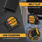 Buy now PREXISO 2-in-1 Laser Tape Measure, 135Ft Rechargeable Measurement Tool & 16Ft Measuring Movable Magnetic Hook - Pythagorean, Area, Volume, Ft/Ft+in/in/M Unit NOT Digital at indiglob india