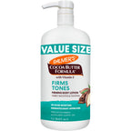 Palmer’s Cocoa Butter Formula, Firming Body Lotion (33.8 fl oz), Skin Toning & Tightening Moisturizer with Collagen, Elastin, Q10 & Vitamin E, 48-Hour Moisture, Vegan Friendly, Dermatologist Approved