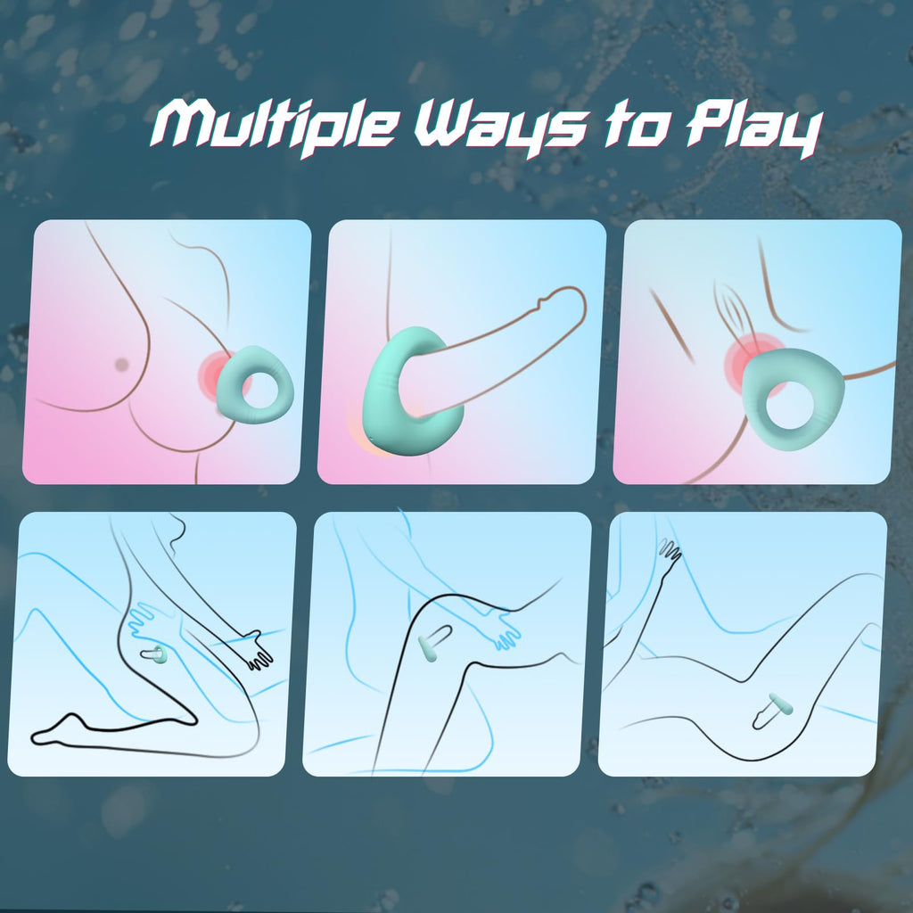 Full Liquid Silicone Vibrating Cock Ring,Penis Vibrator Male Adult Sex Toys