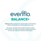 Evenflo Balance+ Glass Wide Neck Baby Bottles, Clear, 6 fl oz, 6 Pack