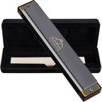 Buy now EastRock Blues Harmonica 24 Hole C Key with Case, Mouth Organ Harp, Diatonic Harmonica for Beginner, Adult, Kids, Professional, Students, Friends, Gifts 24hole-bk at indiglob india