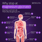 Qualia Magnesium Supplement with Glycinate, 10 Forms and 70+ Minerals | Magnesium complex for women & men with citrate & taurate, for sleep & muscle recovery; clinically studied, high absorption
