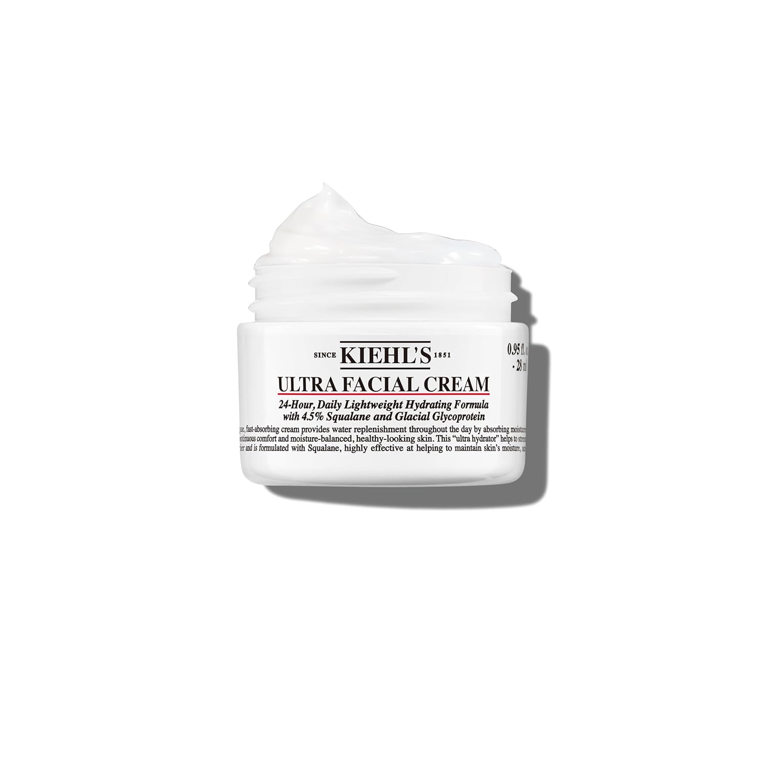 Buy now Kiehl's Ultra Facial Cream, with 4.5% Squalane to Strengthen Skin's Moisture Barrier, Skin Feels Softer and Smoother, Long-Lasting Hydration, Easy and Fast-Absorbing, Suitable for All Skin Types 0.95 Ounce (Pack of 1) at indiglob india