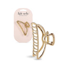Kitsch Open Shape Metal Hair Clips for Women - Gold, 1 Pc | Durable & Elegant Gold Women Hair Accessories | Clips Hair Comfortably All-Day | Great For Everyday Use & Special Occasions