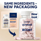 Moerie Ultimate Hair Boost Supplements for Women & Men - Hair, Skin, Nails Vitamins with Biotin & Minerals for Hair Health - Thicker Hair - 60 Capsules