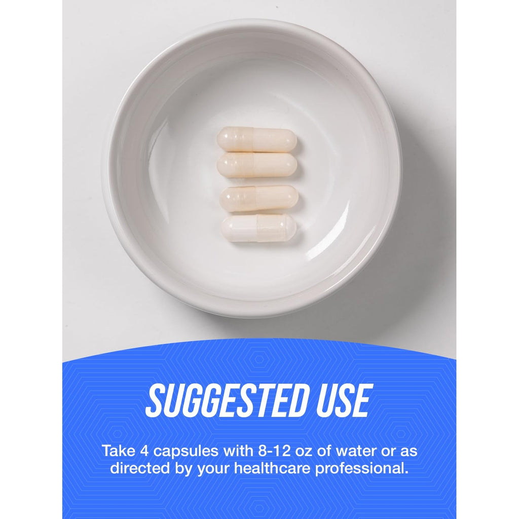 BulkSupplements.com Magnesium Glycinate Capsules - Magnesium Supplement, Highly Absorbed Form - Gluten Free, 4 Capsules per Serving (400mg), 240 Count (Pack of 1)