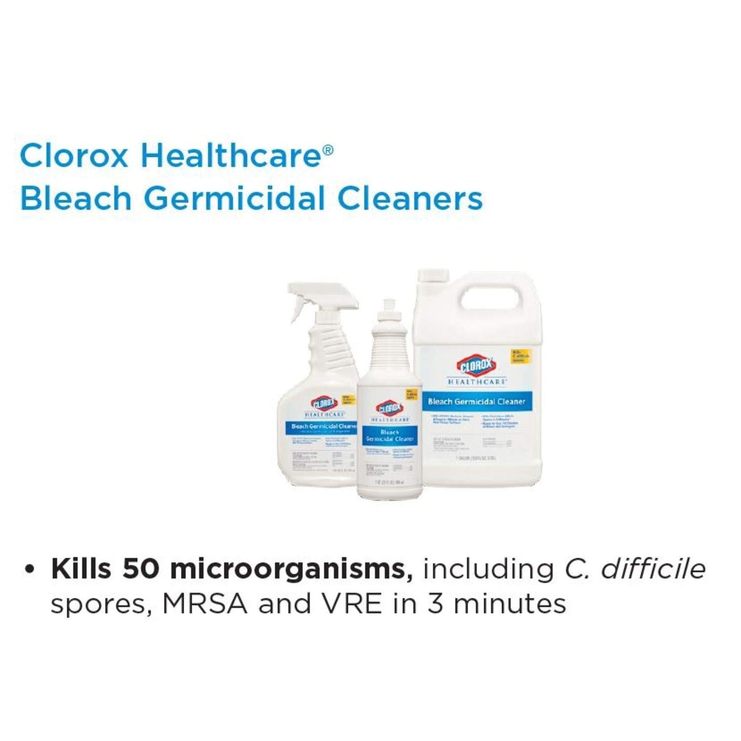 Buy now Clorox Healthcare Bleach Germicidal Cleaner Spray, 22 Ounces (68967) at indiglob india