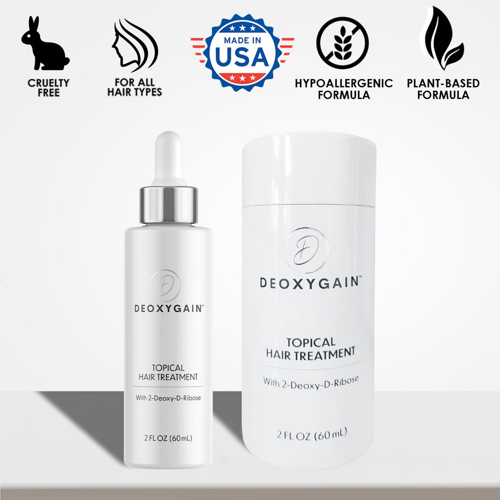 Hair Growth Serum by Deoxygain - DHT Blocker with 2DDR for Hair Regrowth