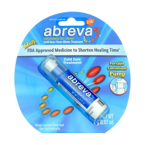 Buy now Abreva 2grm Pump Size 1ct Abreva Cold Sore Treatment at indiglob india