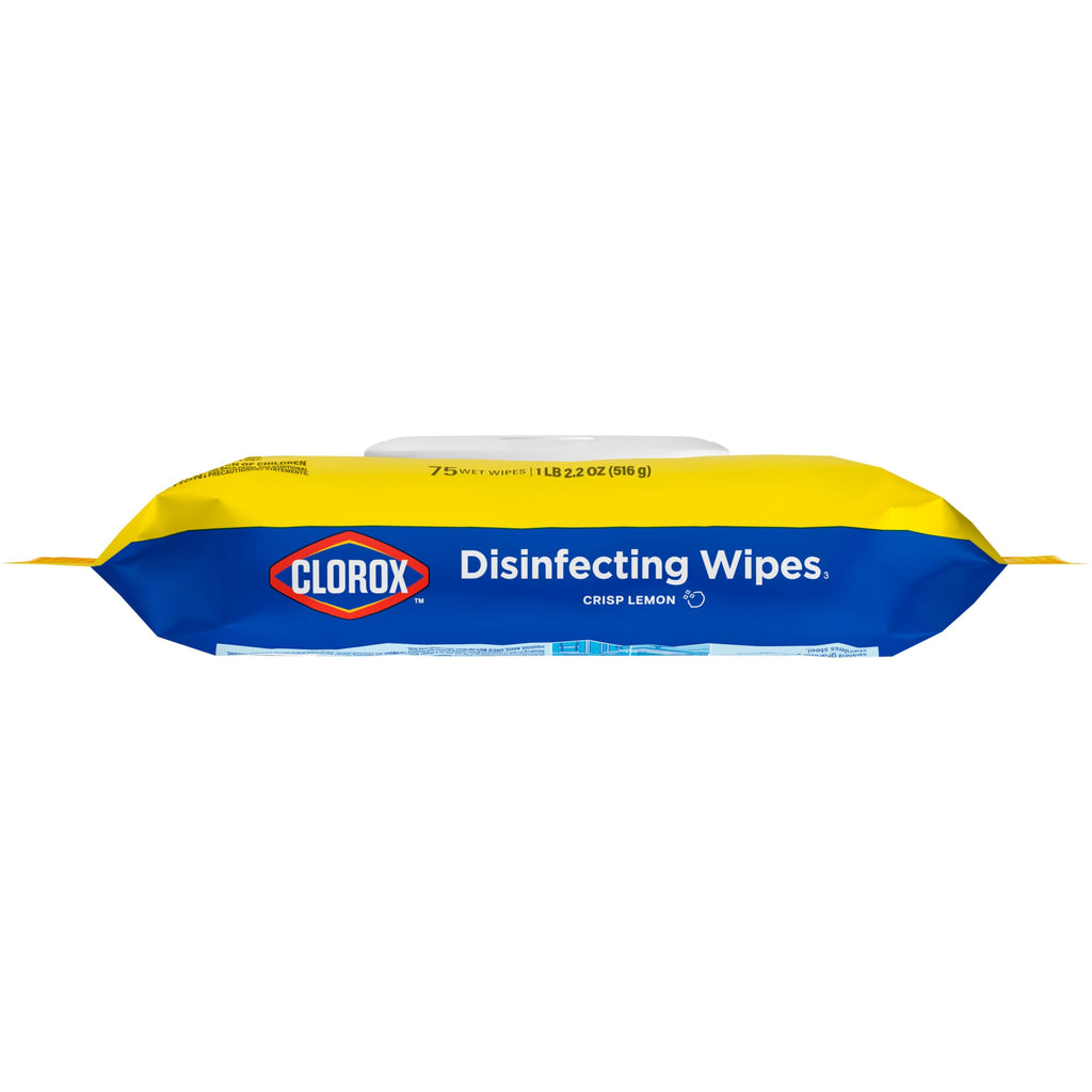Buy now Clorox Disinfecting Wipes, Bleach Free Cleaning, Crisp Lemon, 75 Count (Pack May Vary) at indiglob india