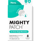Mighty Patch Hero Cosmetics Micropoint Acne Pimple Patches, 8 Ct | For Early Stage Zits & Hidden Blemishes; Hydrocolloid with Salicylic Acid, Niacinamide, Cica; 395 Micropoints; Acne Stickers