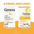 Genexa Vitamin D Drops for Infants & Newborn, Made Clean, 300 Servings | Dye Free, 0% Artificial Additives, Organic, Gluten Free, Non-GMO, Supports Growth & Bone Development in Babies & Toddlers