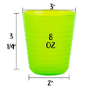 Kids Plastic Dinnerware Set of 6 Multi Color Cups/Tumblers - Reusable, BPA-Free, Dishwasher Safe and Microwaveable