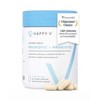Happy V Dr. Formulated Vaginal Probiotics for Women Odor & Itch Support, Urinary & Gut Health, pH Balance | Womens Daily Probiotic with Patented Prebiotics & Lactobacillus for Feminine Wellness