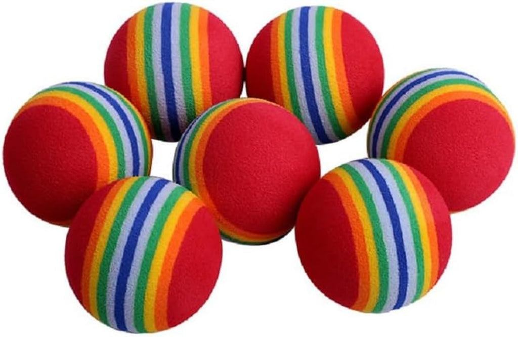 Bepets 12PCS Foam Balls for Cats, Colorful Rainbow Cat Toy Sponge Balls Soft Pet Toy
