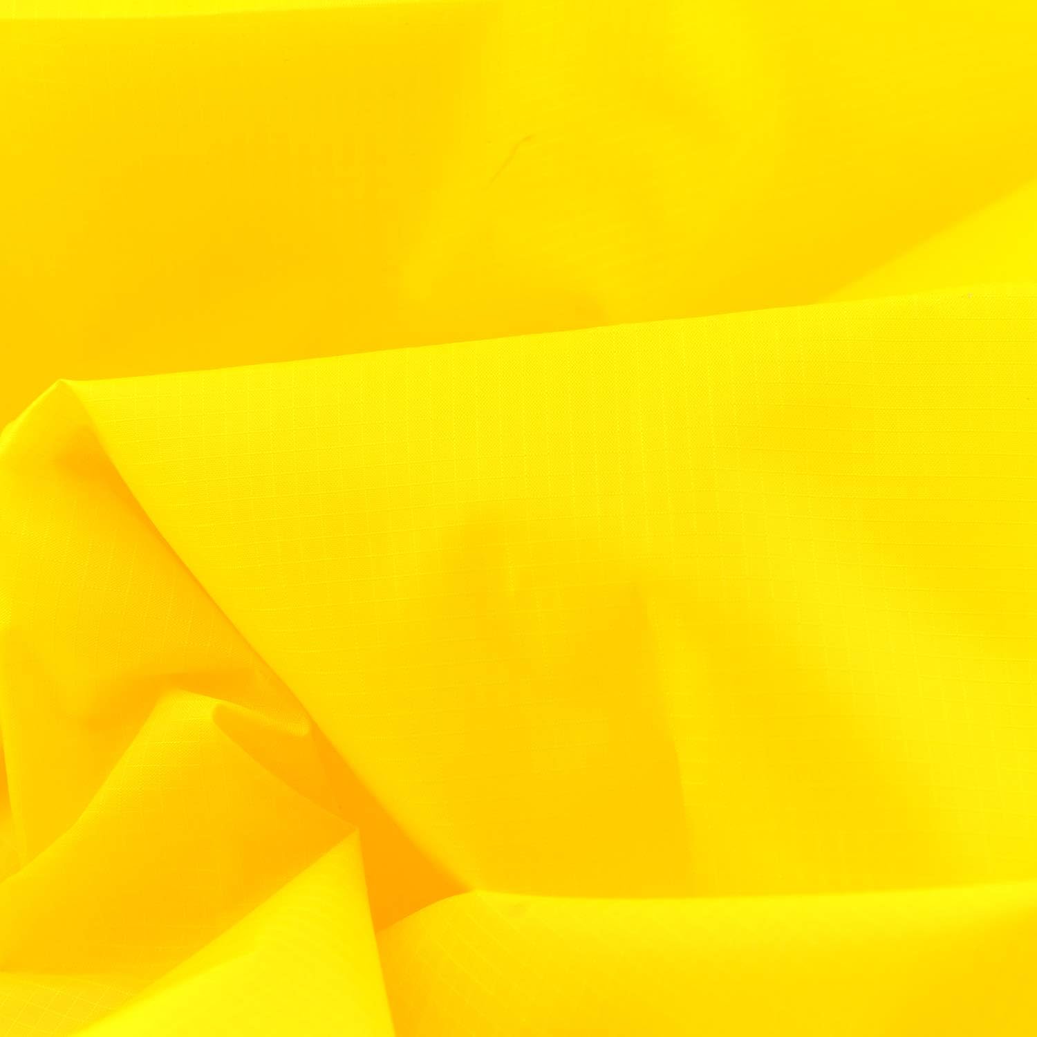 Buy now Rose Flavor Nylon Ribstop Waterproof Fabric 1.7OZ 70D 58“ by 1 Yard(Black) 3yds Yellow at indiglob india