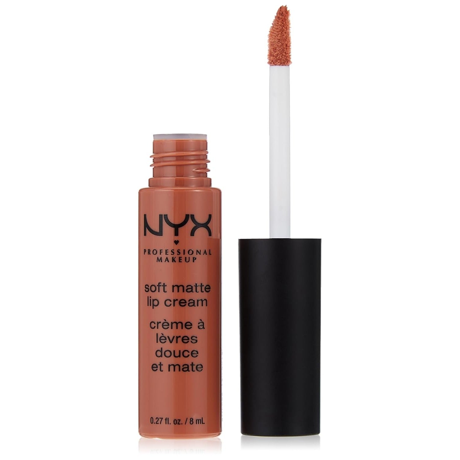 Buy now NYX PROFESSIONAL MAKEUP Soft Matte Lip Cream, Lightweight Liquid Lipstick - Milan (Dark Pink-Brown) Abu Dhabi 0.27 Fl Oz (Pack of 1) at indiglob india