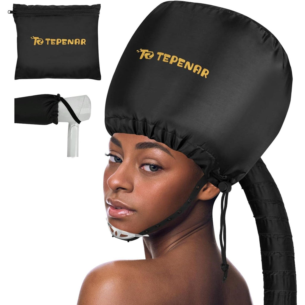 Buy now Bonnet Hair Dryer Attachment, Large - Black, Upgraded Soft Adjustable for Hand Held Hair Dryer, Fast Drying, Ideal for Natural Curly Textured Hair Care and Speeds Up Drying Time at Home at indiglob india