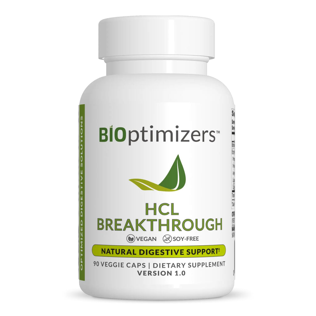 BIOptimizers HCL Breakthrough, Betaine HCl, 90 Pepsin-Free Capsules