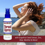 Buy now NutriBiotic â€“ Throat Spray with GSE, 4 Fl. Oz | Gentle and Soothing Sore Throat Support with Grapefruit Seed Extract, Zinc & Menthol | Alcohol Free & Non-Medicated at indiglob india