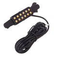 Buy now Guitar Pickup Acoustic Electric Transducer for Acoustic Guitar, Cable Length 10' (Gold) Default at indiglob india