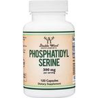 Phosphatidylserine 300mg, Memory, Focus + Cortisol Support, 120 Capsules | Memory, Focus + Cortisol Supplement, NSF Certified, Calm, Restful Sleep Taken PM, 2 Small Caps, Builds Over 1-4 Weeks