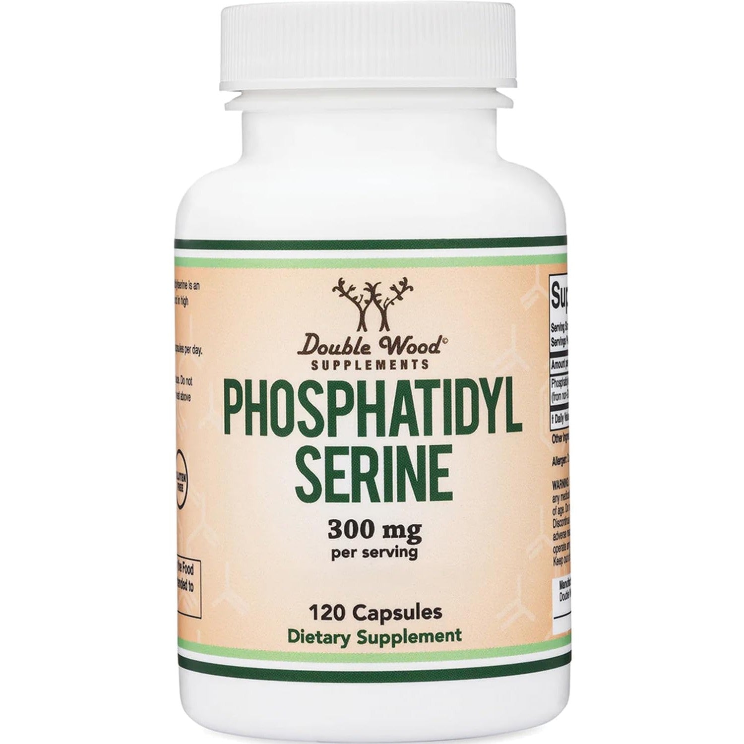 Phosphatidylserine 300mg, Memory, Focus + Cortisol Support, 120 Capsules | Memory, Focus + Cortisol Supplement, NSF Certified, Calm, Restful Sleep Taken PM, 2 Small Caps, Builds Over 1-4 Weeks