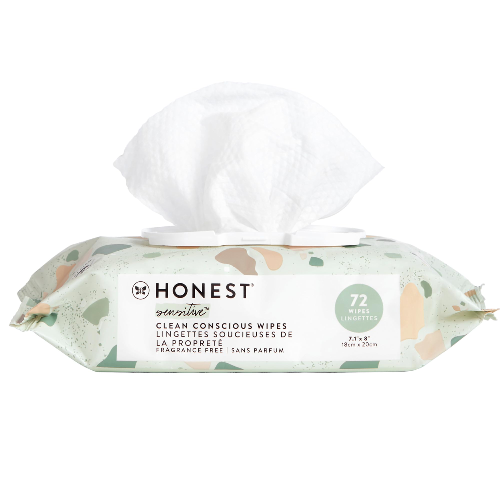 Buy now The Honest Company Hypoallergenic Multi-Use Baby Wipes for Sensitive Baby Skin Rainbow 60 Count at indiglob india