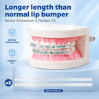B Rush® Comfort Cover for Braces -Orthodontic Lip Bumper, Lip Shield, Mouth Guard for Brackets, Wax Alternative-Dental Lip Protector