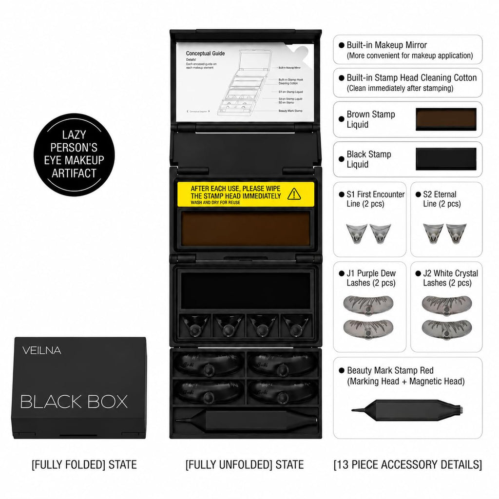 Winged Eyeliner & Lower Lash Stamp,Waterproof,Easy for Beginners