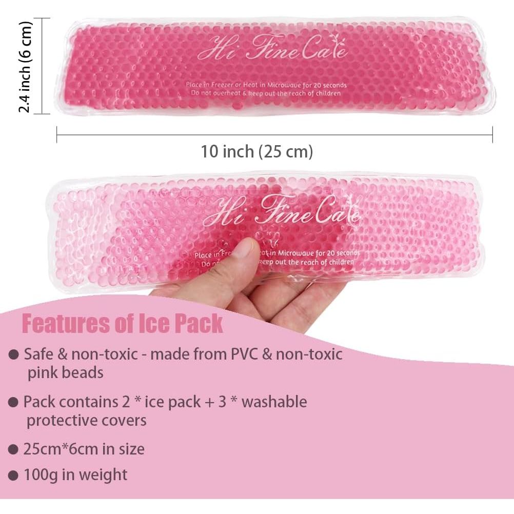 Buy now Perineal Cooling Pad, Postpartum Cold Packs Gel Bead Ice Pack Cold Therapy for Women After Pregnancy and Delivery, 2 Ice Pack and 2 Cover (Pink) at indiglob india