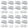 16 Units per Set Solar Panel Mounting Z Brackets, Solar Panel Mounting Brackets Lightweight Aluminum Corrosion-Free for RVs, Trailers, Boats, Yachts, Wall and Other Off Gird Roof