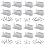 16 Units per Set Solar Panel Mounting Z Brackets, Solar Panel Mounting Brackets Lightweight Aluminum Corrosion-Free for RVs, Trailers, Boats, Yachts, Wall and Other Off Gird Roof