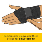 FUTURO Compression Stabilizing Wrist Brace, Breathable, Small/Medium