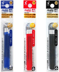 Pilot FriXion Ball Refills for 3 Gel Ink Multi Pen & Slim 038 Pen, 0.38mm, Black/Blue/Red Ink, 3 Packs (9 refills)