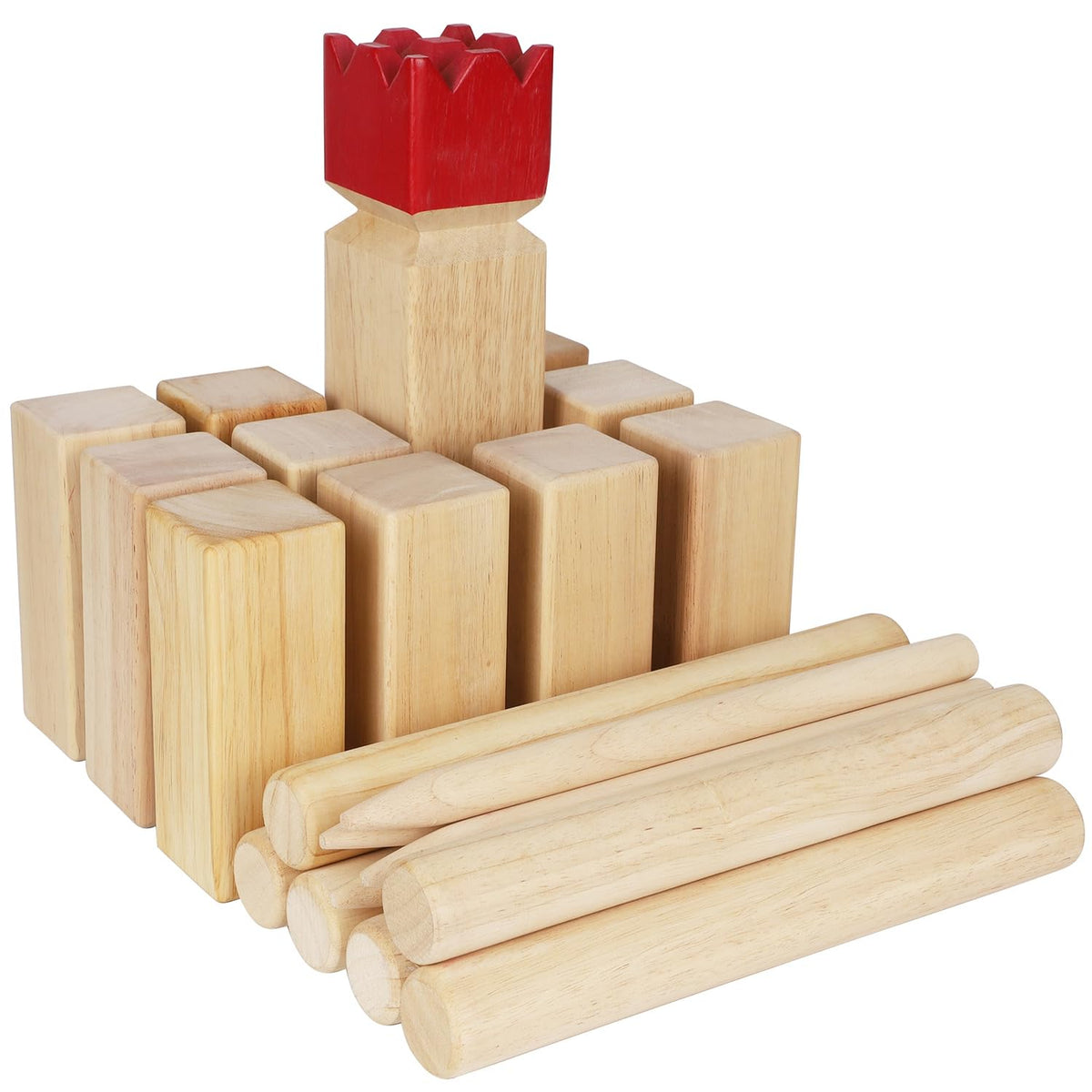 Juegoal Kubb Game Set Backyard Game Set Outdoor Tossing Game Set with Carrying Bag
