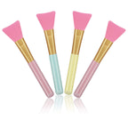 Cuttte 4pcs Silicone Face Mask Applicators, Hairless Facial Brushes for Mud | Flexible Face Mask Brush, Soft Lotion Applicator, Facial Skincare Makeup Spatula for Mud, Moisturizers, Clay, Charcoal, Cream
