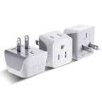 Buy now Ceptics Schuko Germany, France Plug Adapter, Dual Input - Ultra Compact Light Weight - Usa to Russia, South Korea Travel Adaptor Plug - Type E/F (3 Pack) at indiglob india