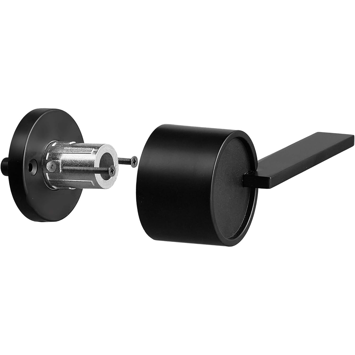 Buy now Berlin Modisch Zero Gravity Urban Series Dummy Lever Door Handle Pack of 2 Non-Turning Single Side Pull Only Lever Set [for Closet or French Doors] Heavy Duty – Iron Black Finish at indiglob india