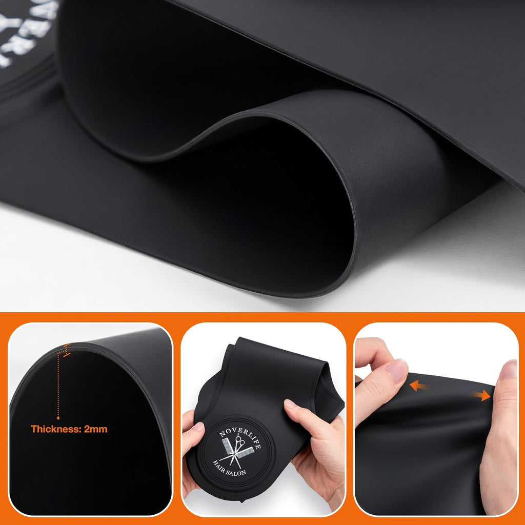 Buy now Noverlife Hair Cutting Collar, Waterproof Silicone Hair Dye Collar, Barber Hair Cutting Pad Haircut Neck Wrap for Salon at indiglob india