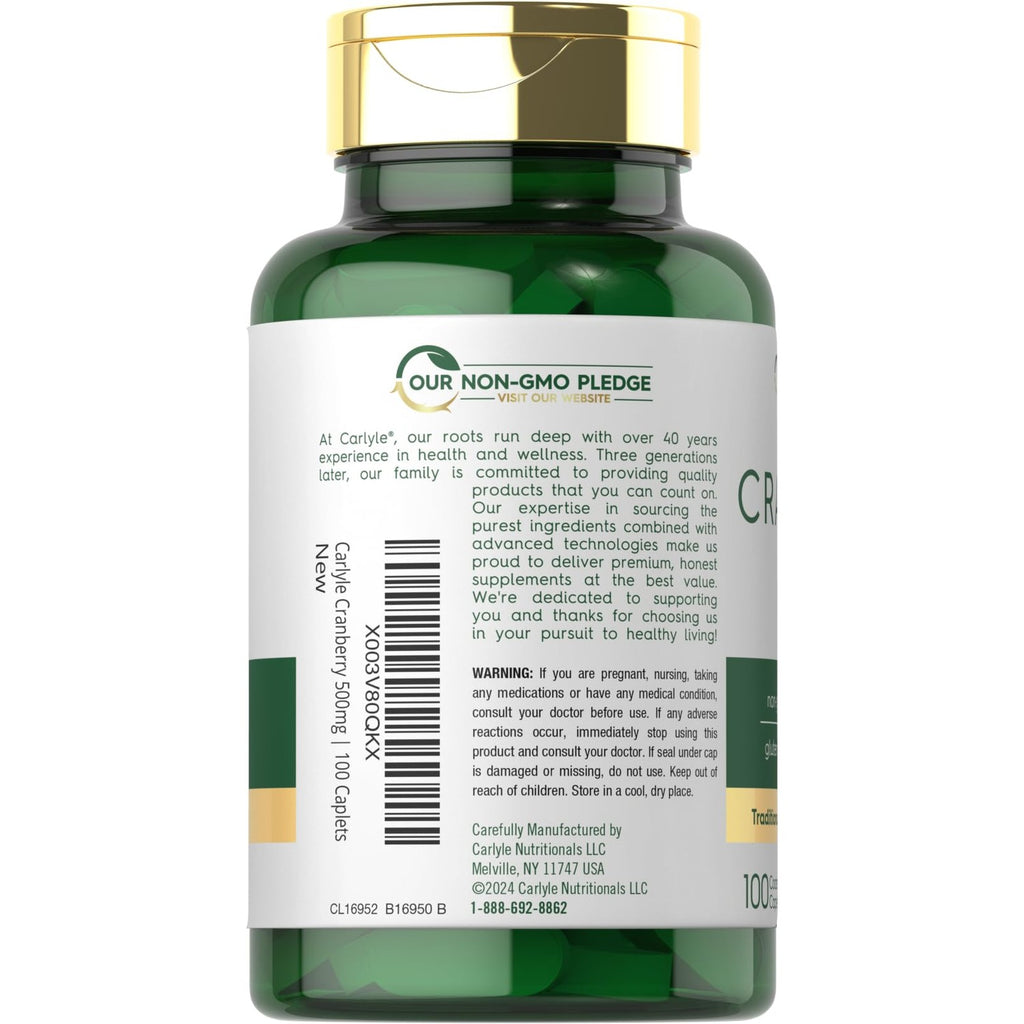 Carlyle Cranberry Pills | 100 Caplets