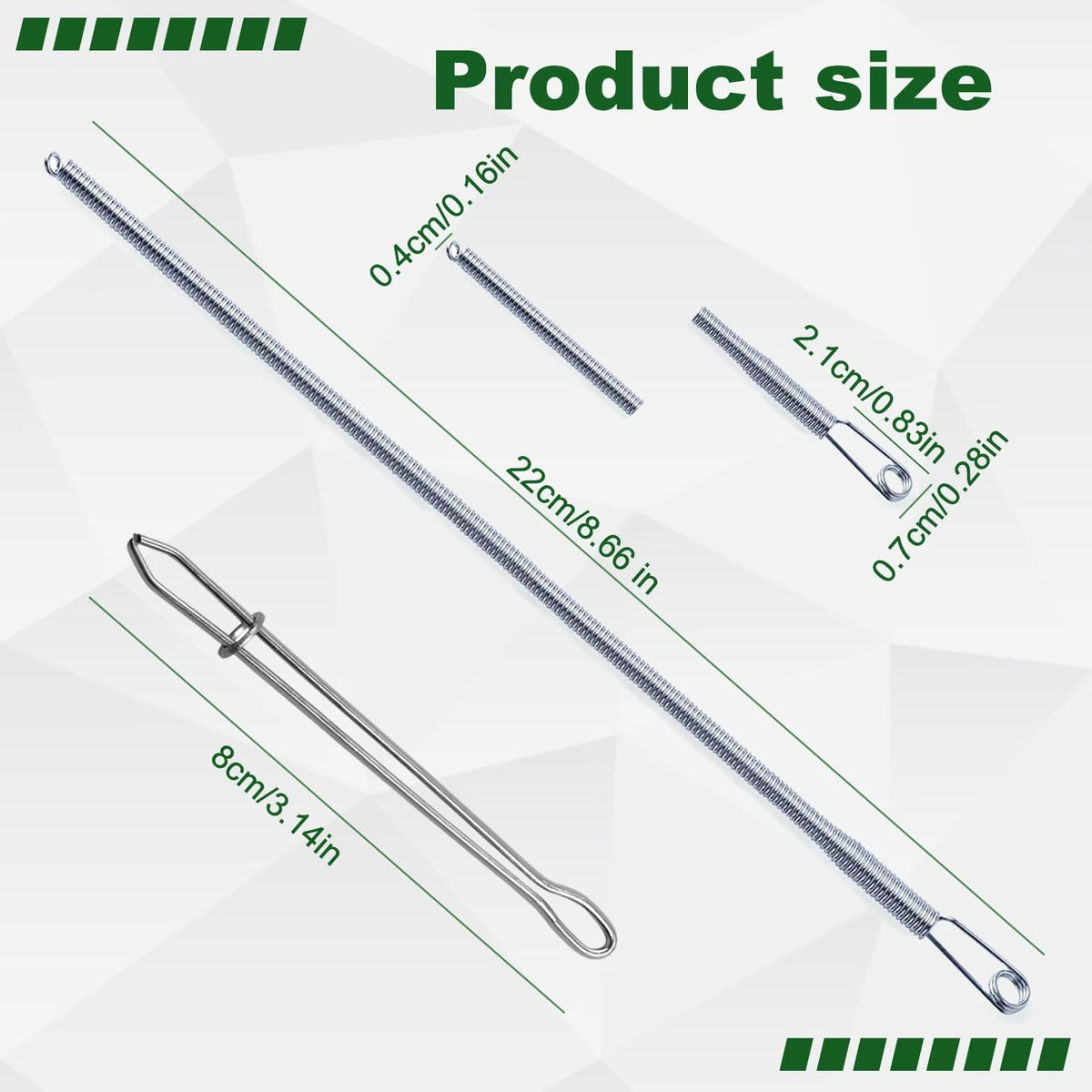 4 Pcs Drawstring Threader Tool, Stainless Steel Long Loop Turner Sewing Tools and Short Rope Threading Clips, Bodkin Sewing Tools for Easily Threading Hoodies, Jackets and Pants Ropes