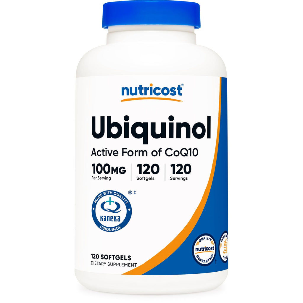 Nutricost Ubiquinol Softgels (100mg Per Serving) 120 Softgels, Gluten Free | Superior Absorption Antioxidant, Active Form of CoQ10, GMO-Free