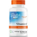 Doctor's Best Vitamin C 1000mg Supplement for Men & Women - Vegan Vitamin C Capsules as Q-C Ascorbic Acid, Immune Health Support for Adults, Non GMO, Gluten Free, Soy Free - 360 Veg Caps