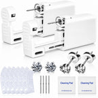 Anzero Ear Piercing Kit, Disposable Ear Piercing Gun with 5MM CZ Studs | Sterile Packed, 316L CZ Studs, Painless Quick Piercing, Easy and Safe, Home Self-Use, Suitable for Women, Men and Girls